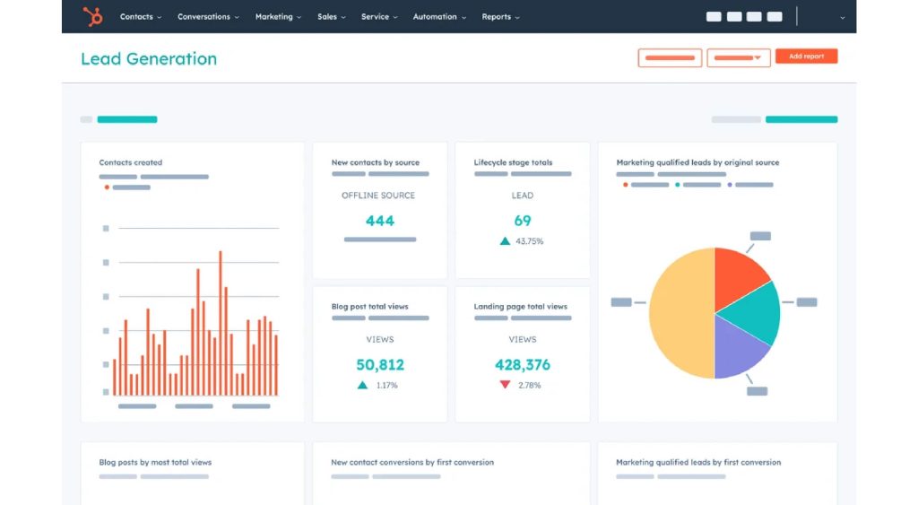 HubSpot Home Page